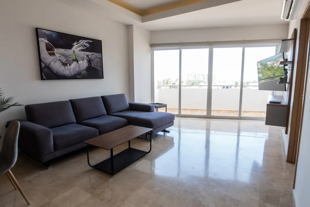 sala con vista departamento renta marina