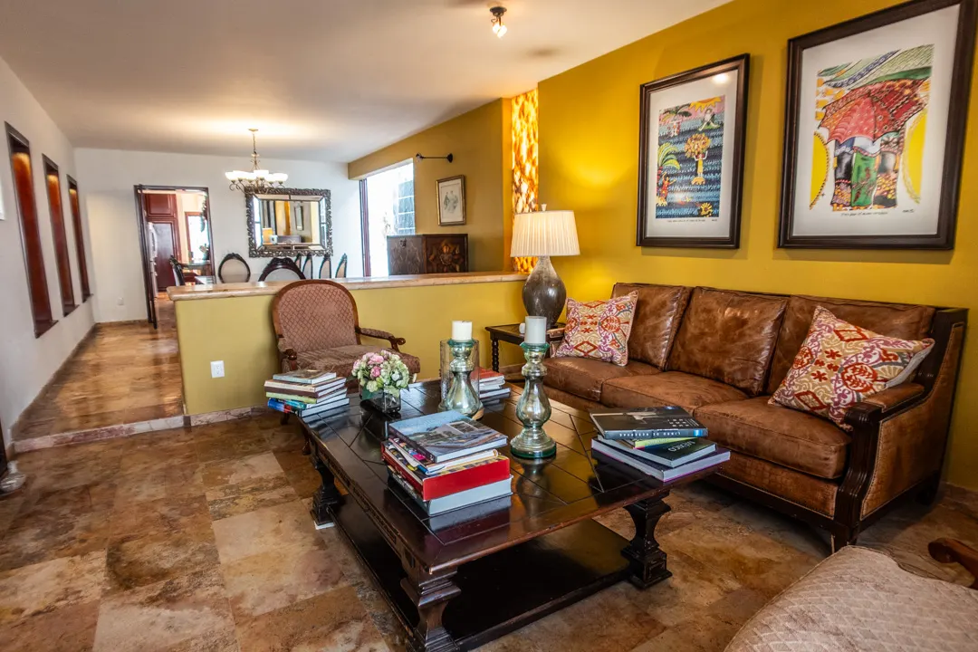 sala de estar Casa de Lujo en Centro Histórico Mazatlán