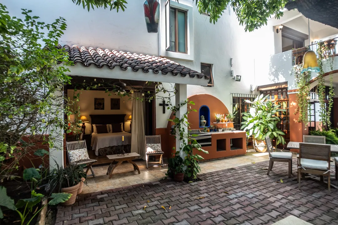 vistas del jardín Casa de Lujo en Centro Histórico Mazatlán