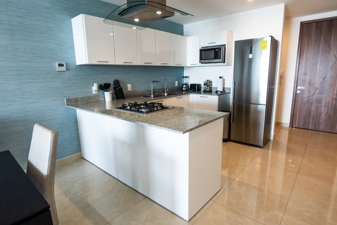 cocina departamento en venta camino al mar zona dorada