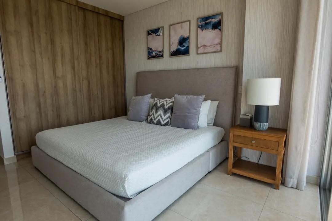 recamara principal con closets departamento en venta camino al mar zona dorada