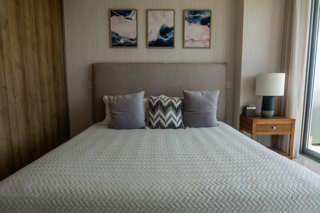 recamara principal con buro departamento en venta camino al mar zona dorada