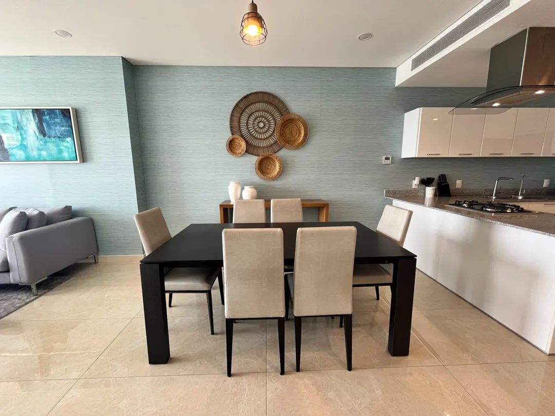 comedor y desayunador departamento en venta camino al mar zona dorada