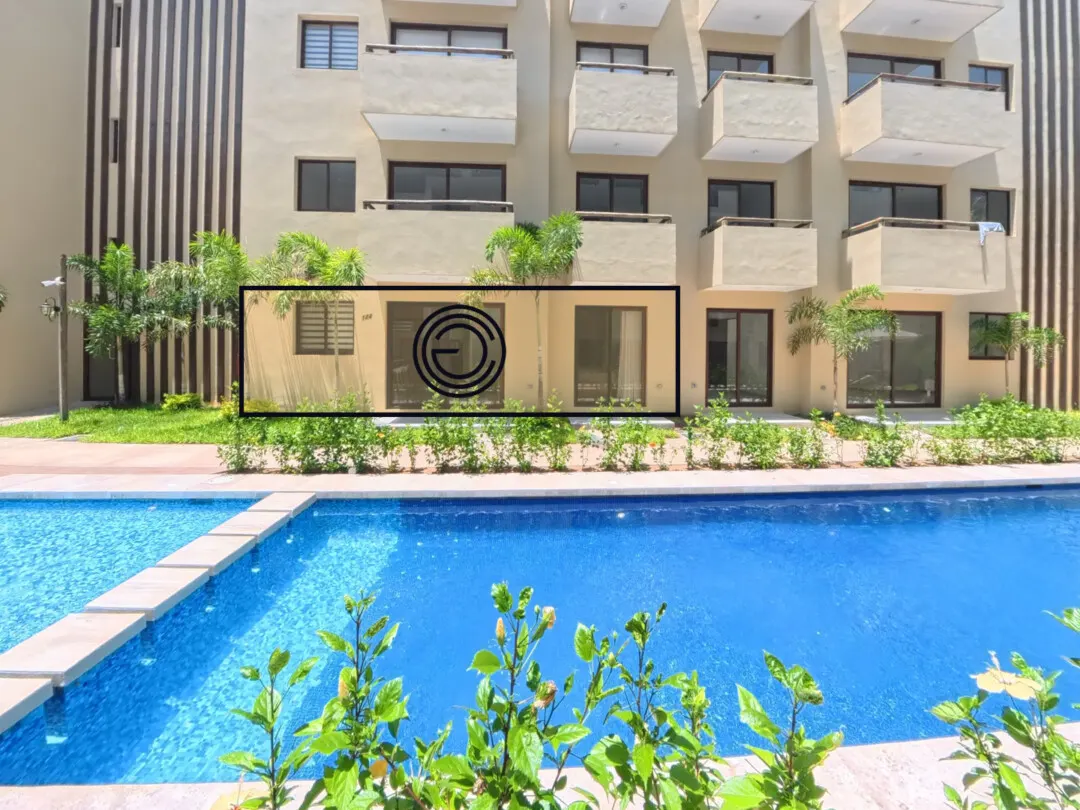 vista de frente del departamento oceana desde la alberca