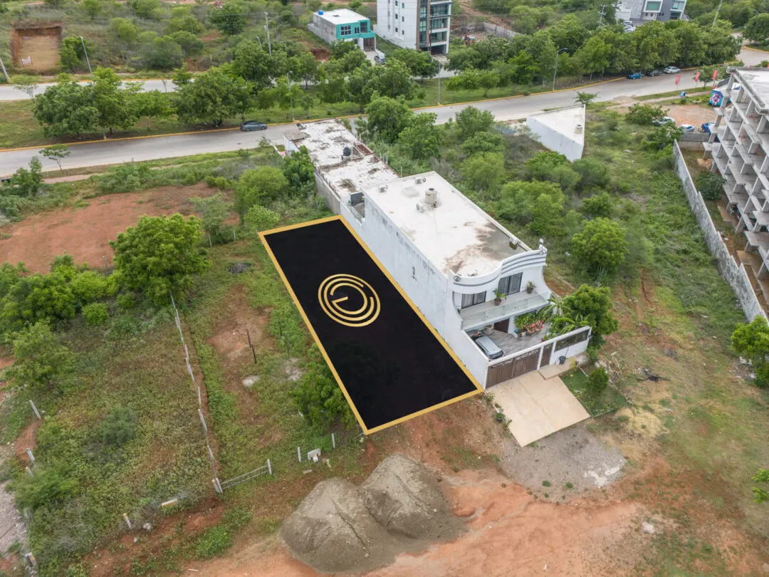 Vista area de Terreno Zona norte Mazatlán