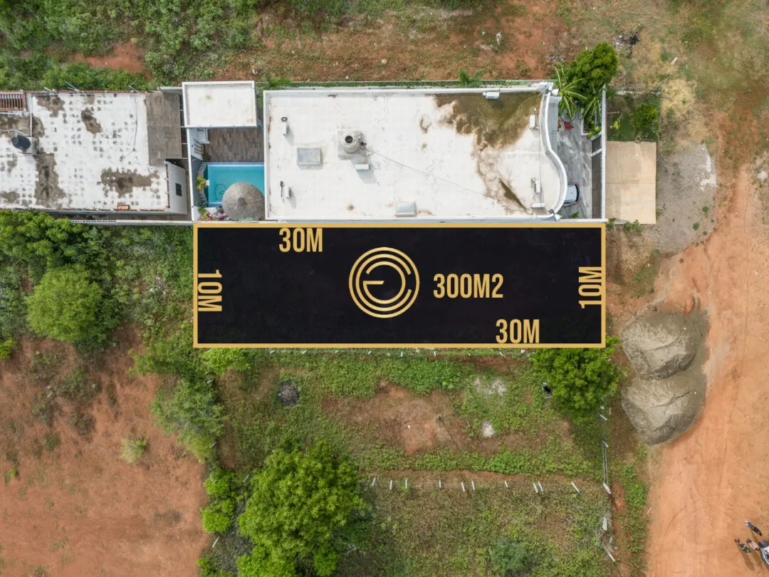 vistas aéreas y medidas de Terreno Zona norte Mazatlán