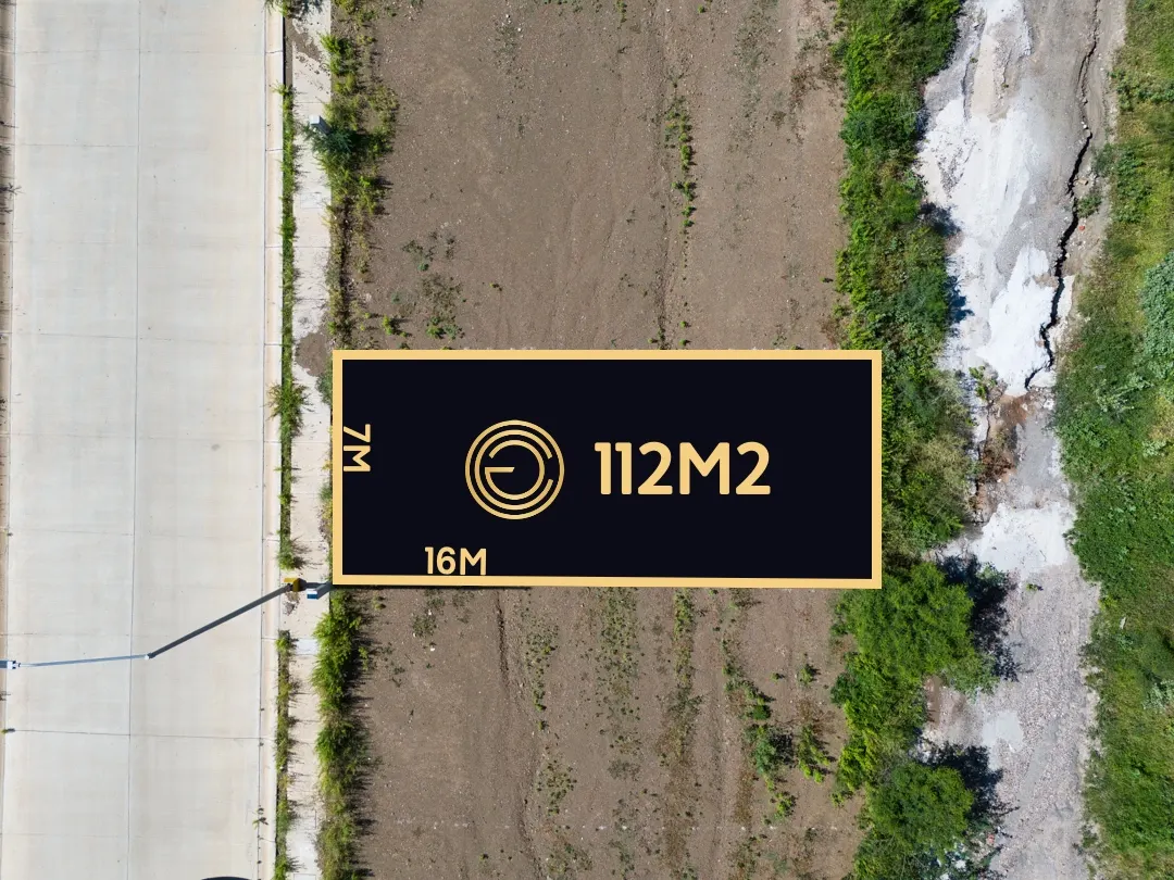 medidas del Terreno en venta en Vista Hermosa, en la zona de Hacienda del Seminario, Mazatlán.