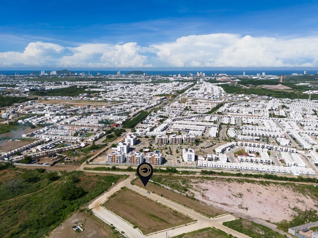 vistas areas Terreno en venta en Vista Hermosa, en la zona de Hacienda del Seminario, Mazatlán.