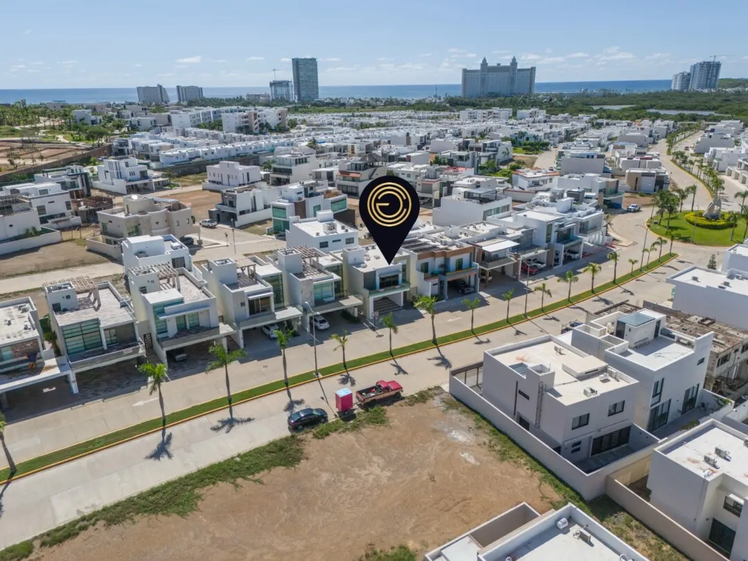 aerea Casa en venta Altabrisa Residencial Cerritos Mazatlan