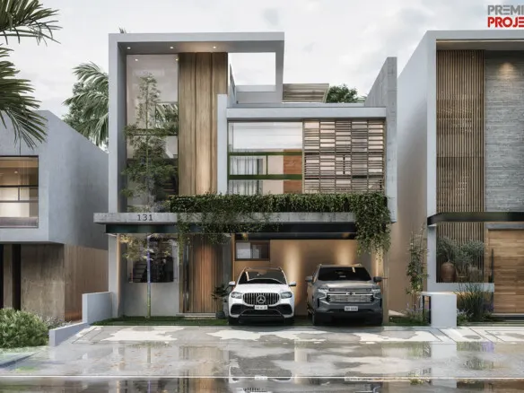 Fachada principal d ela casa en venta en Bahía Marina Mazatlán